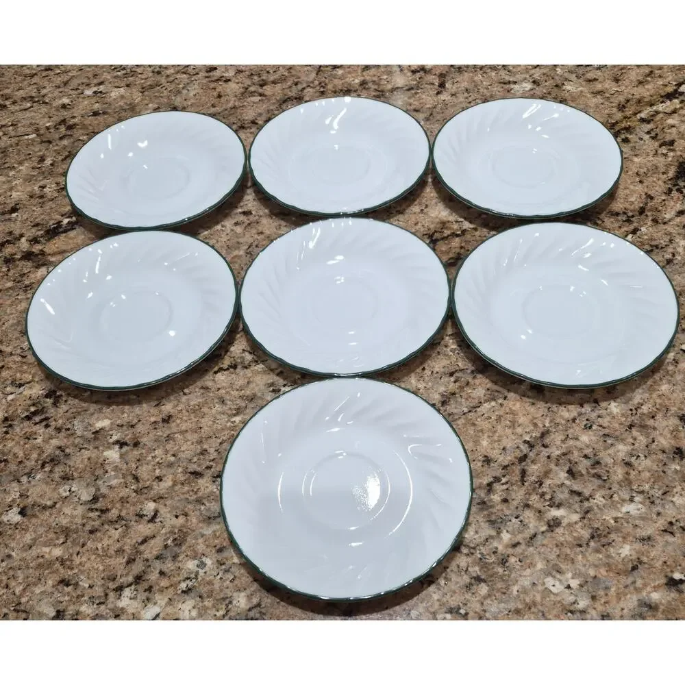 Corelle Callaway Ivy Swirl Saucer Plates 6 1/4